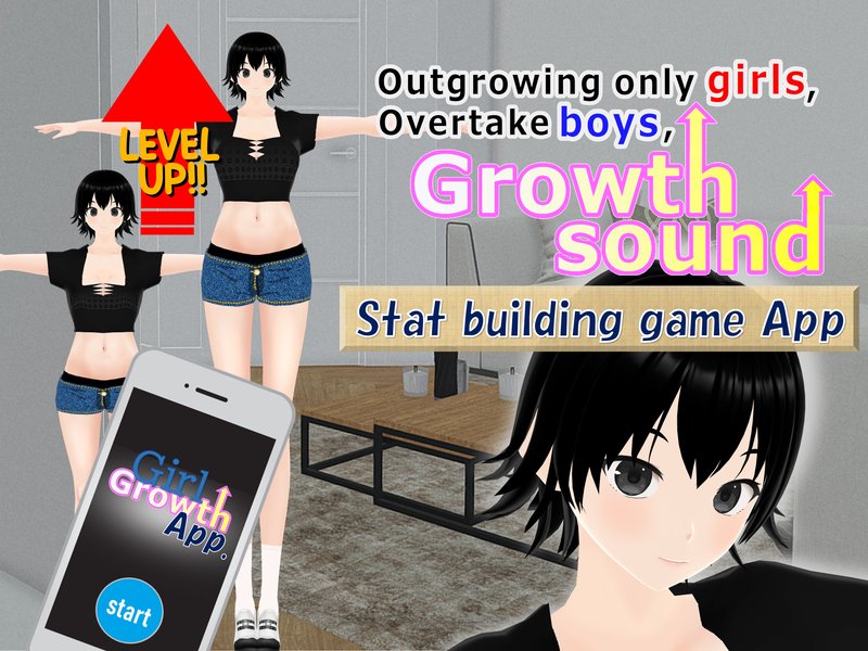 Outgrowing only girls, Overtake boys, Stat building game App Arc